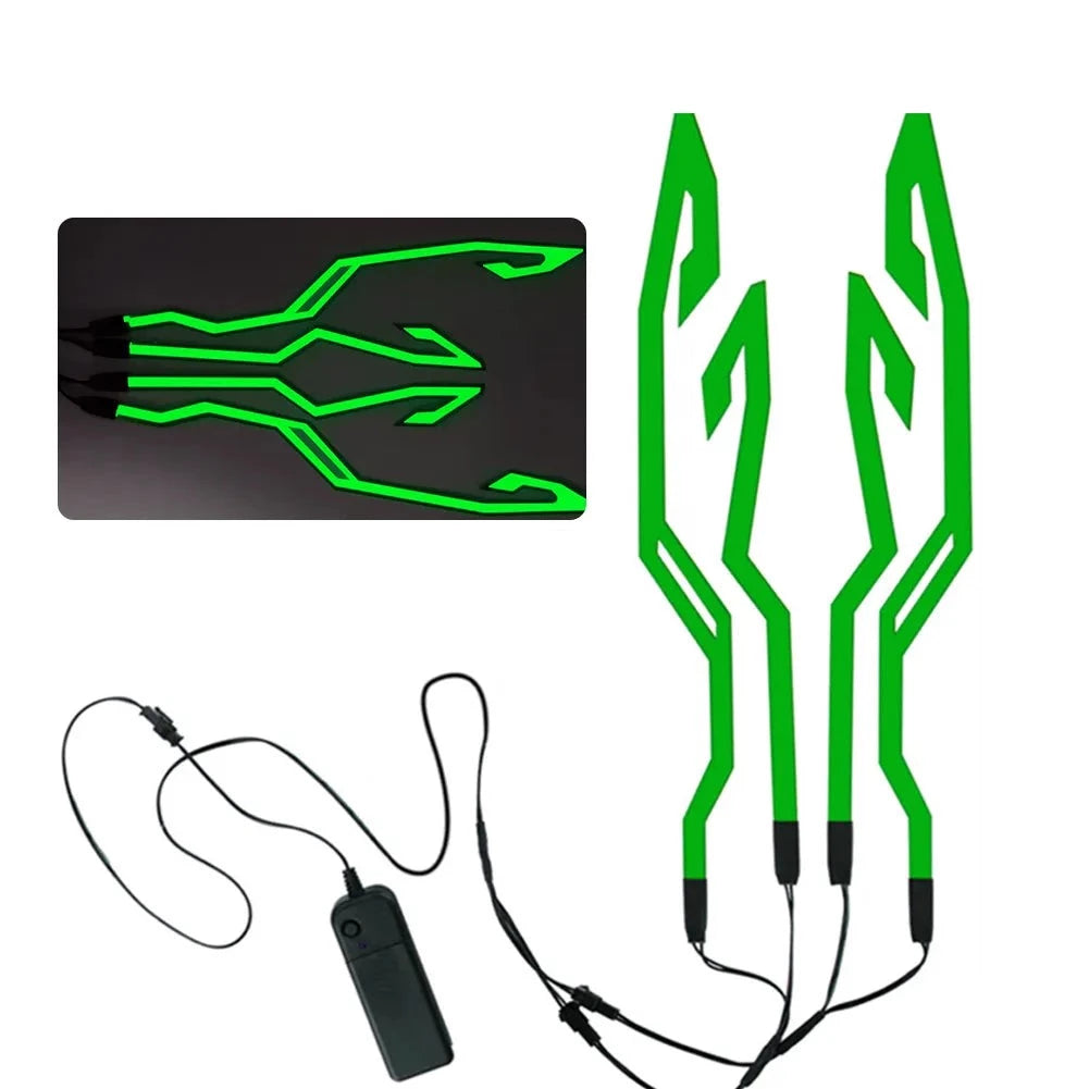 Neoninės šviesos šalmui - Originalu-pigu