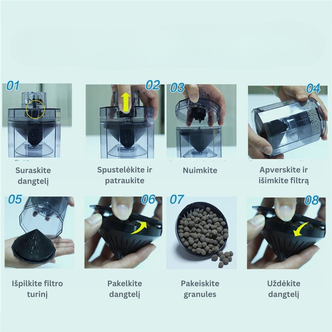 Multifunkcinis akvariumo valymo filtras - Originalu-pigu