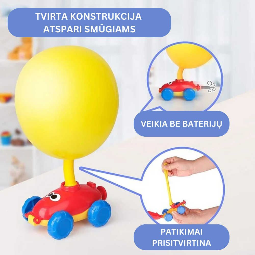 Balionų paleidimo žaislas su pompa - Originalu-pigu