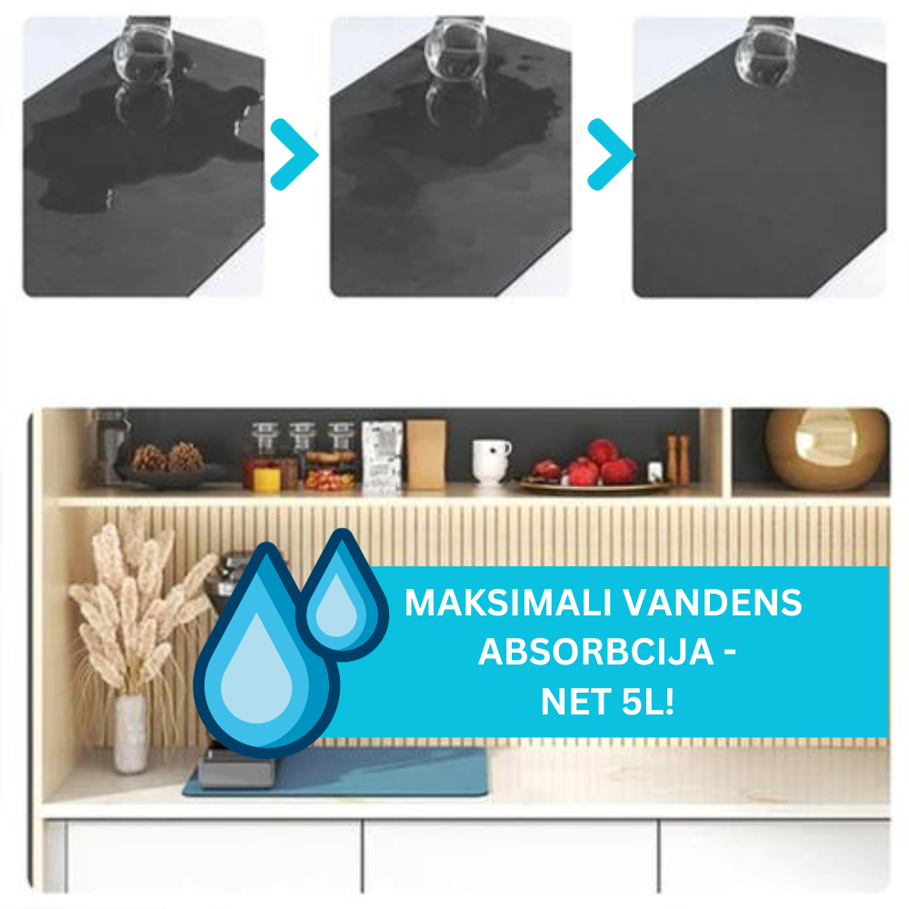 Vandenį sugeriantis kilimėlis virtuvei - Originalu-pigu