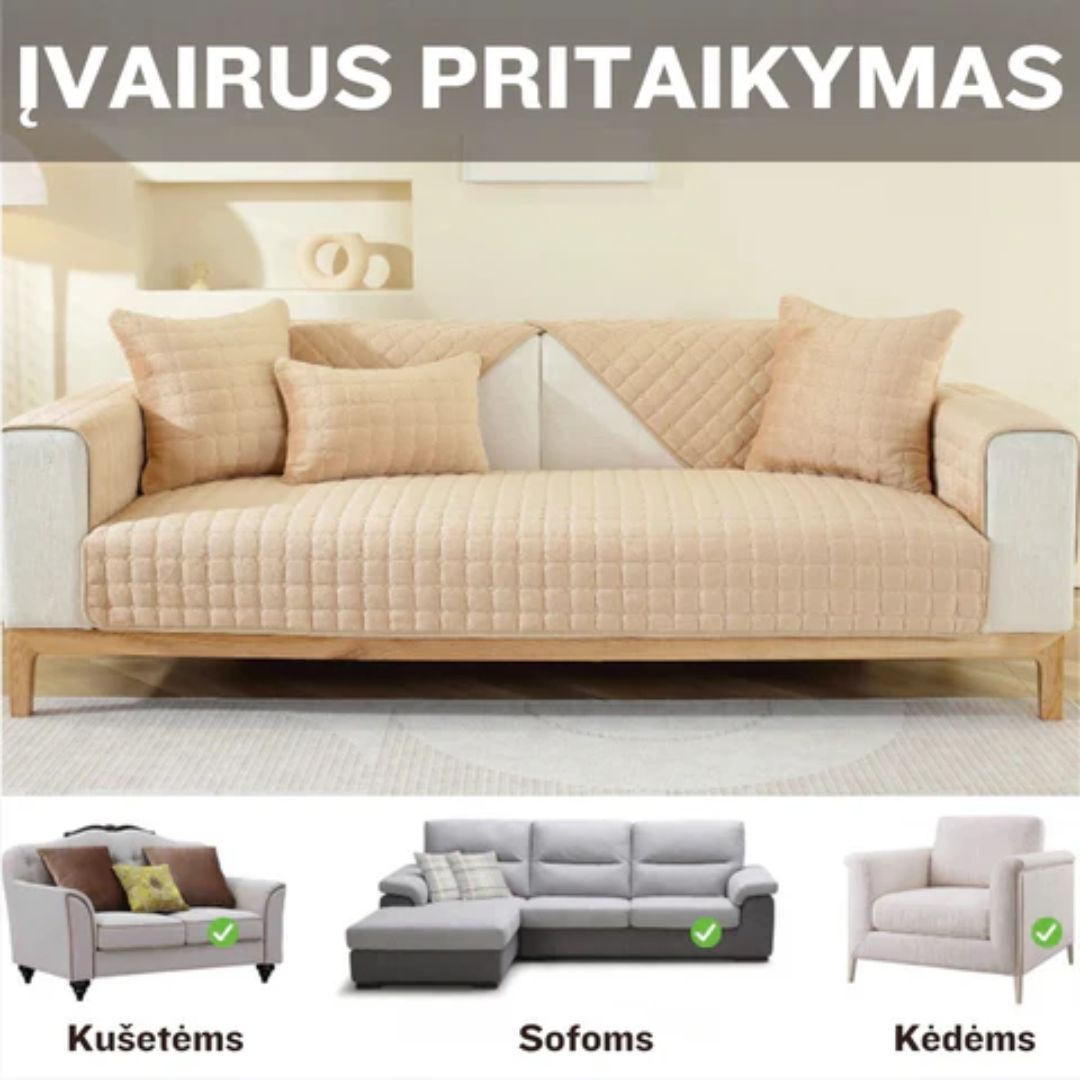 Itin minkštas sofos ir pagalvių užvalkalas - Originalu-pigu