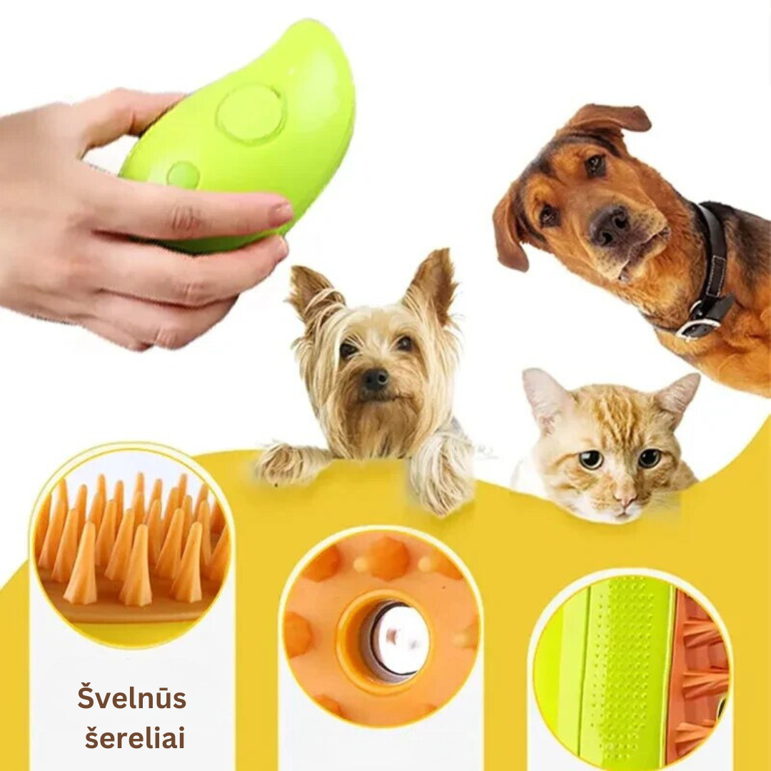 Šukos augintiniams su garais - Originalu-pigu