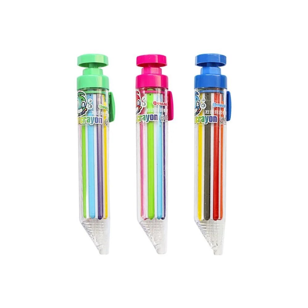 8 spalvų kreidelių rašiklis (3 vnt.) - Originalu-pigu