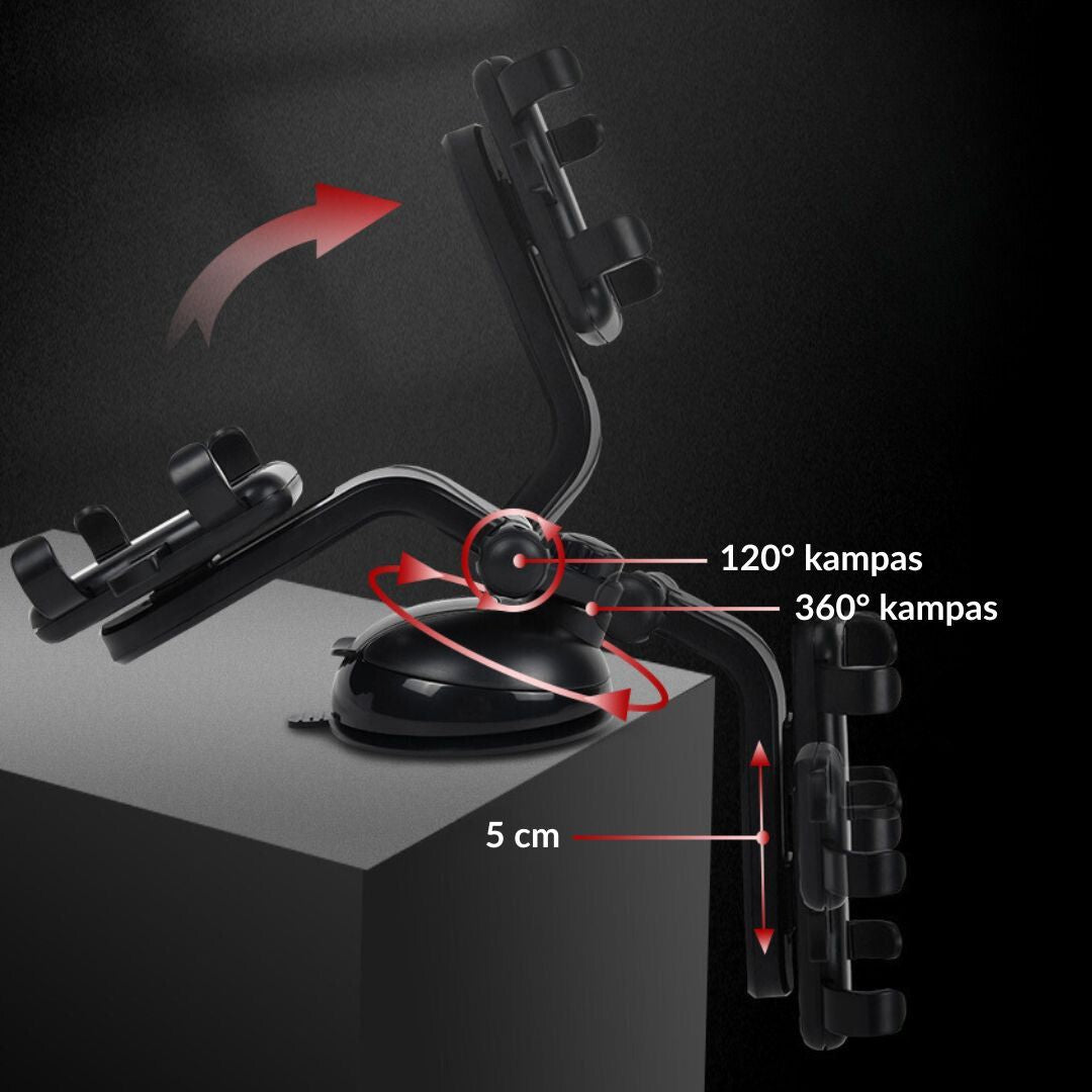 Universalus radarų detektoriaus laikiklis automobiliui
