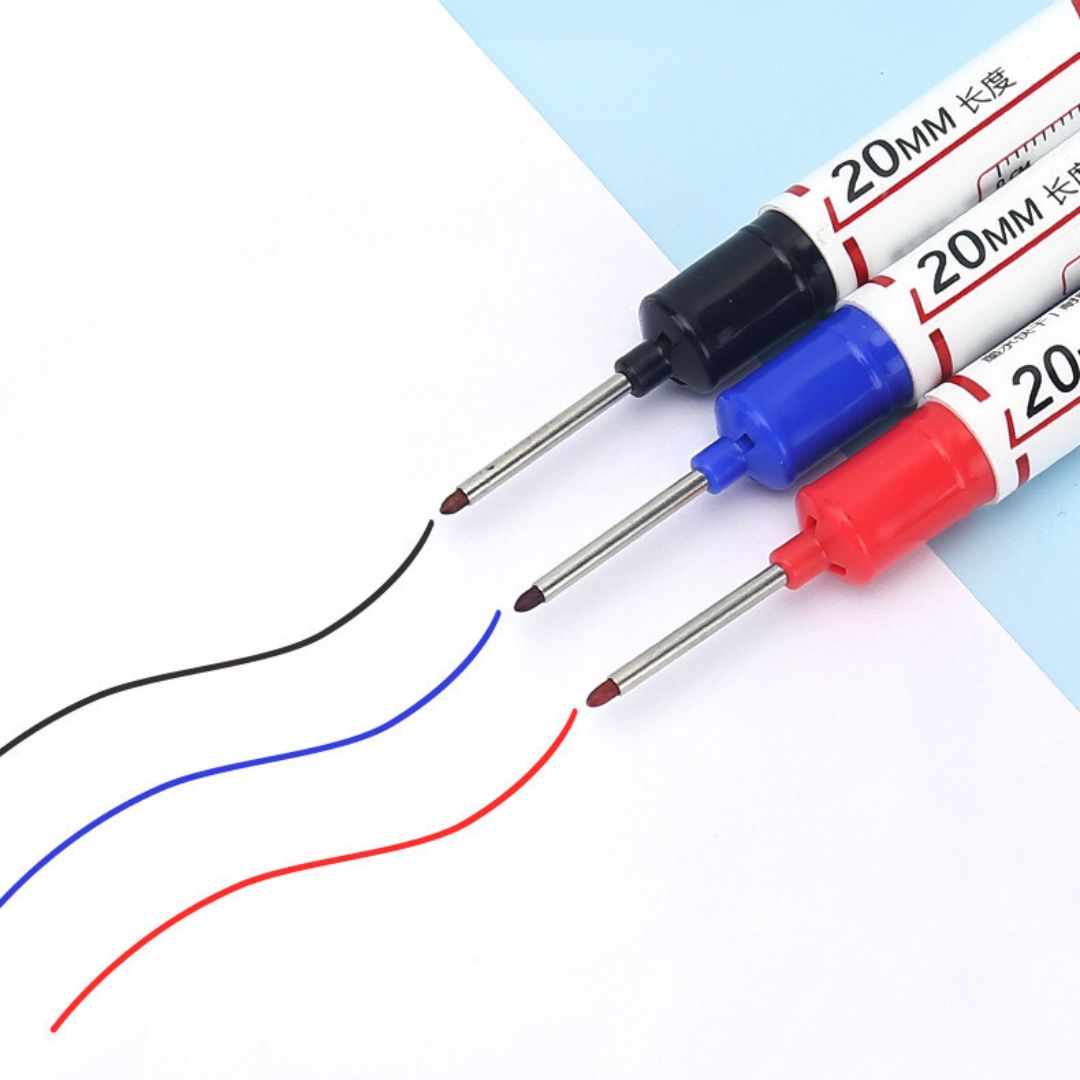 Multifunkcinis žymeklis su ilgu atgaliu (3 vnt.) - Originalu-pigu