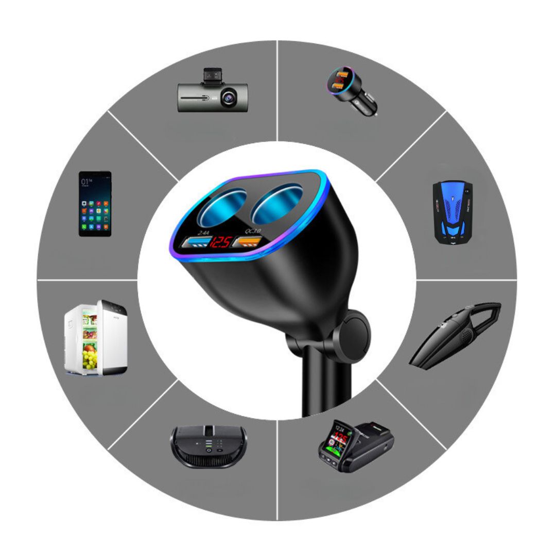 Automobilinis įkroviklis 5 in 1