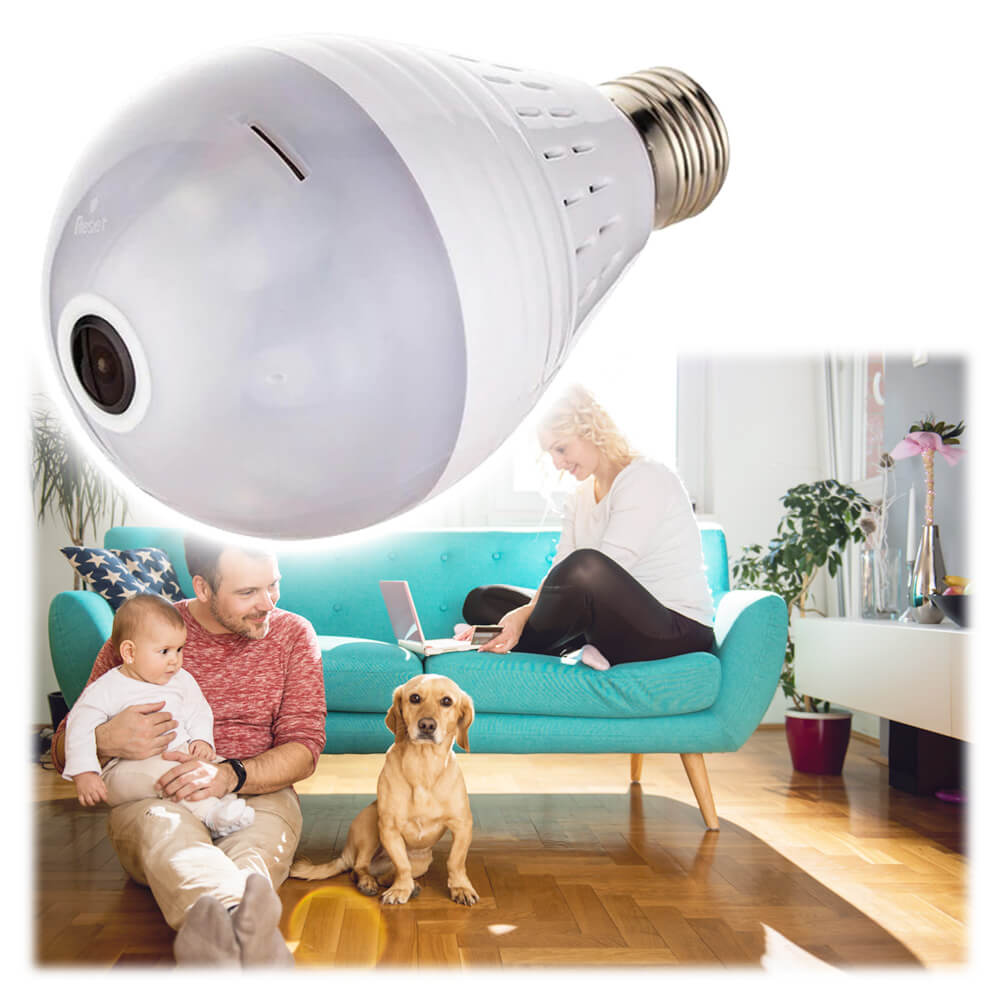 Panoraminė lemputės formos stebėjimo kamera - Originalu-pigu