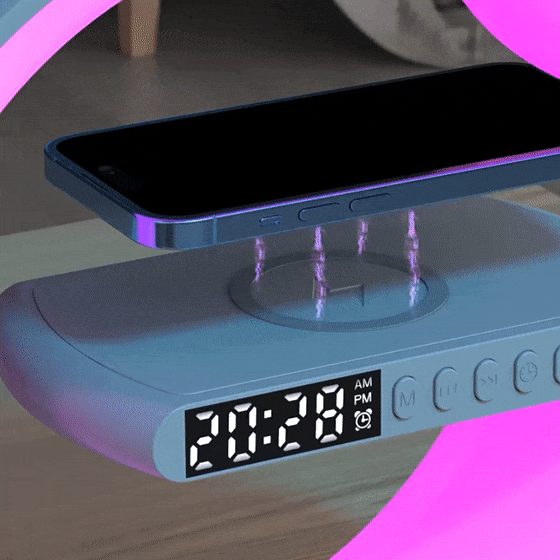 Išmani lempa su telefono pakrovėju - Originalu-pigu