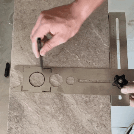 Kreminių plytelių skylių lokatorius - Originalu-pigu