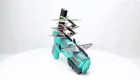 Žaislinis pistoletas, šaudantis lėktuvėliais - Originalu-pigu