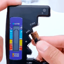 Baterijų testeris - Originalu-pigu