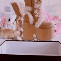 Ilgi moteriški batai su platforma - Originalu-pigu