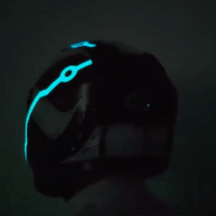 Neoninės šviesos šalmui - Originalu-pigu