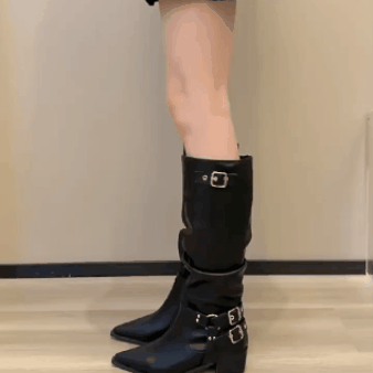 Ilgi moteriški batai su kulniuku - Originalu-pigu