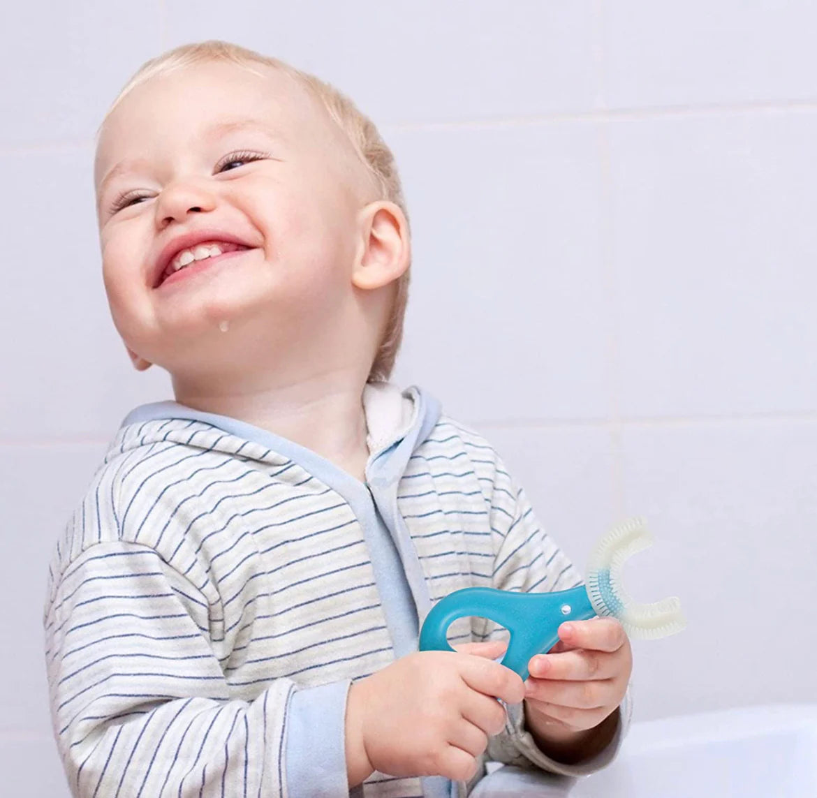 U formos silikoninis vaikiškas dantų šepetėlis - Originalu-pigu