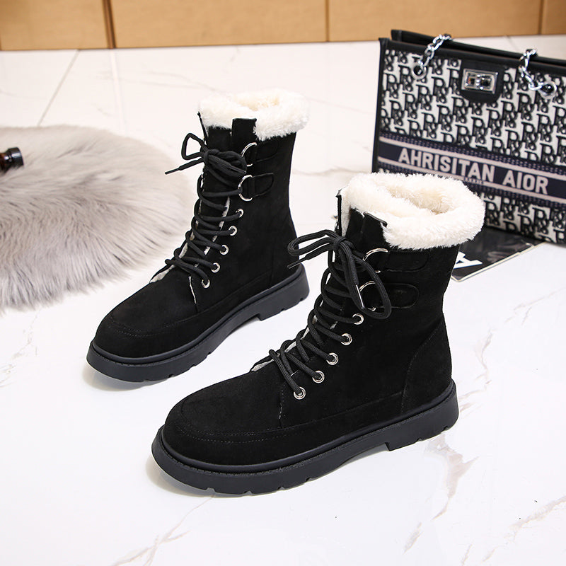 Moteriški žieminiai batai su kailiuku - Originalu-pigu