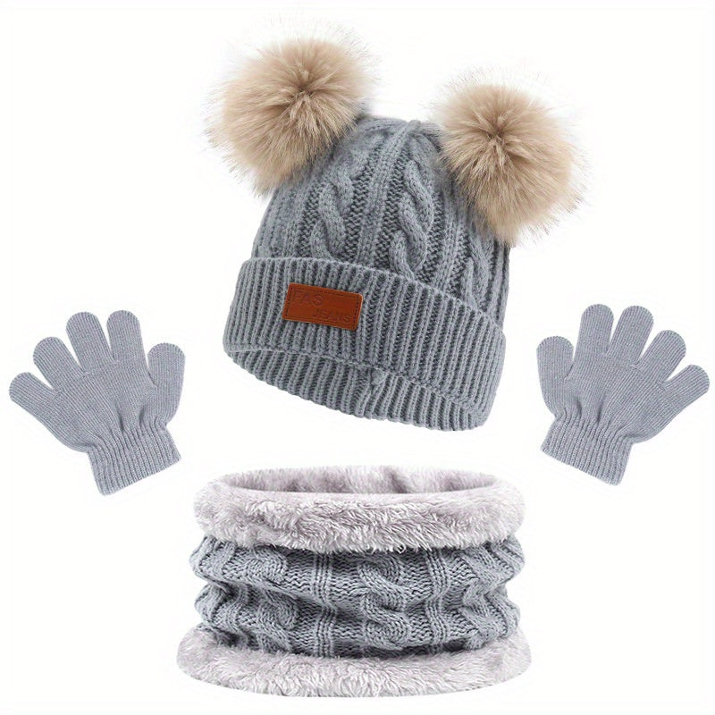 Kepurė, šalikas ir pirštinės vaikams - Originalu-pigu
