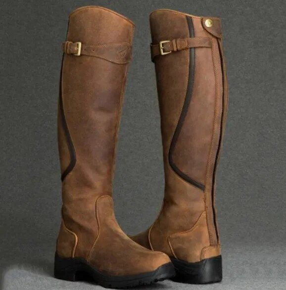 Ilgi moteriški kaubojiški batai - Originalu-pigu