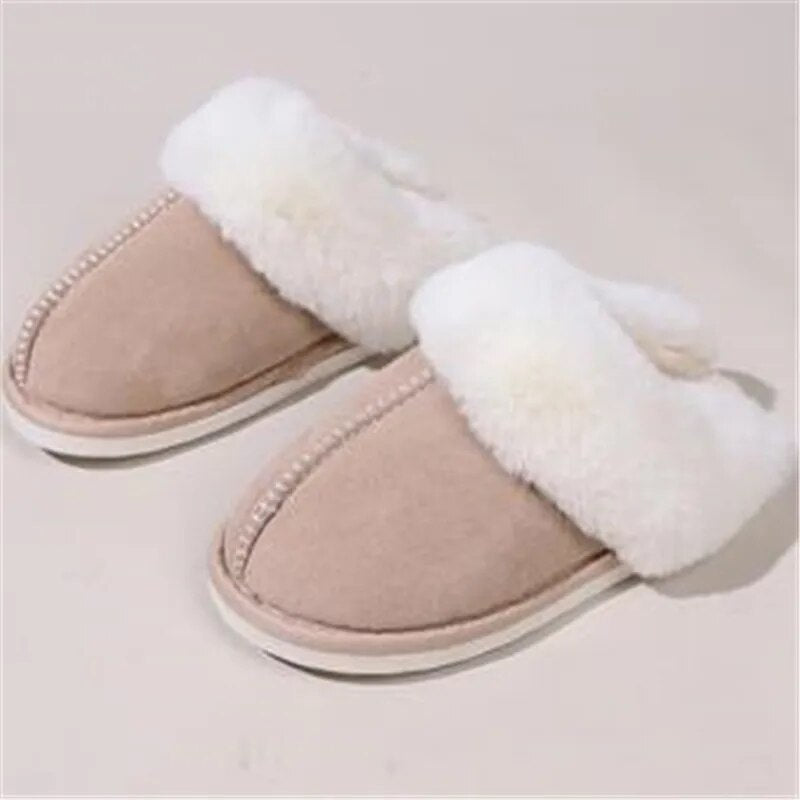 Moteriškos šiltos pliušinės šlepetės - Originalu-pigu