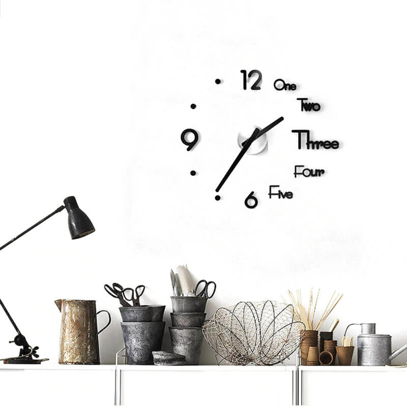 3D priklijuojamas laikrodis InfinityTick™ - Originalu-pigu