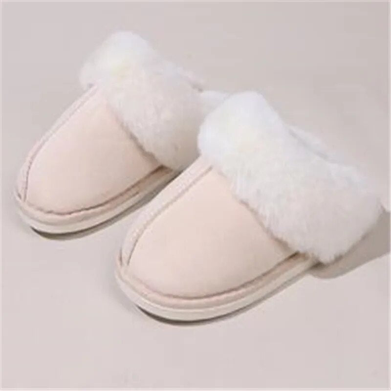 Moteriškos šiltos pliušinės šlepetės - Originalu-pigu