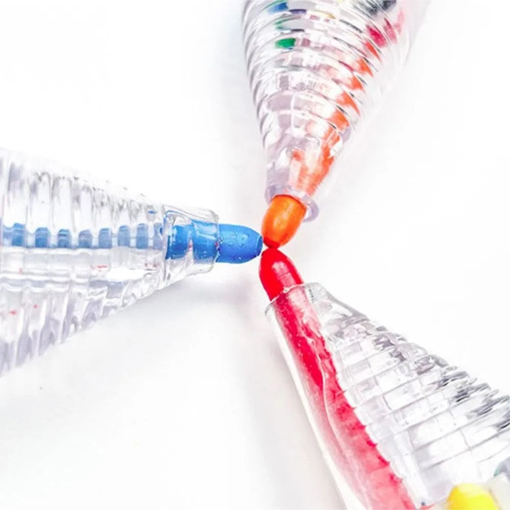 8 spalvų kreidelių rašiklis (3 vnt.) - Originalu-pigu