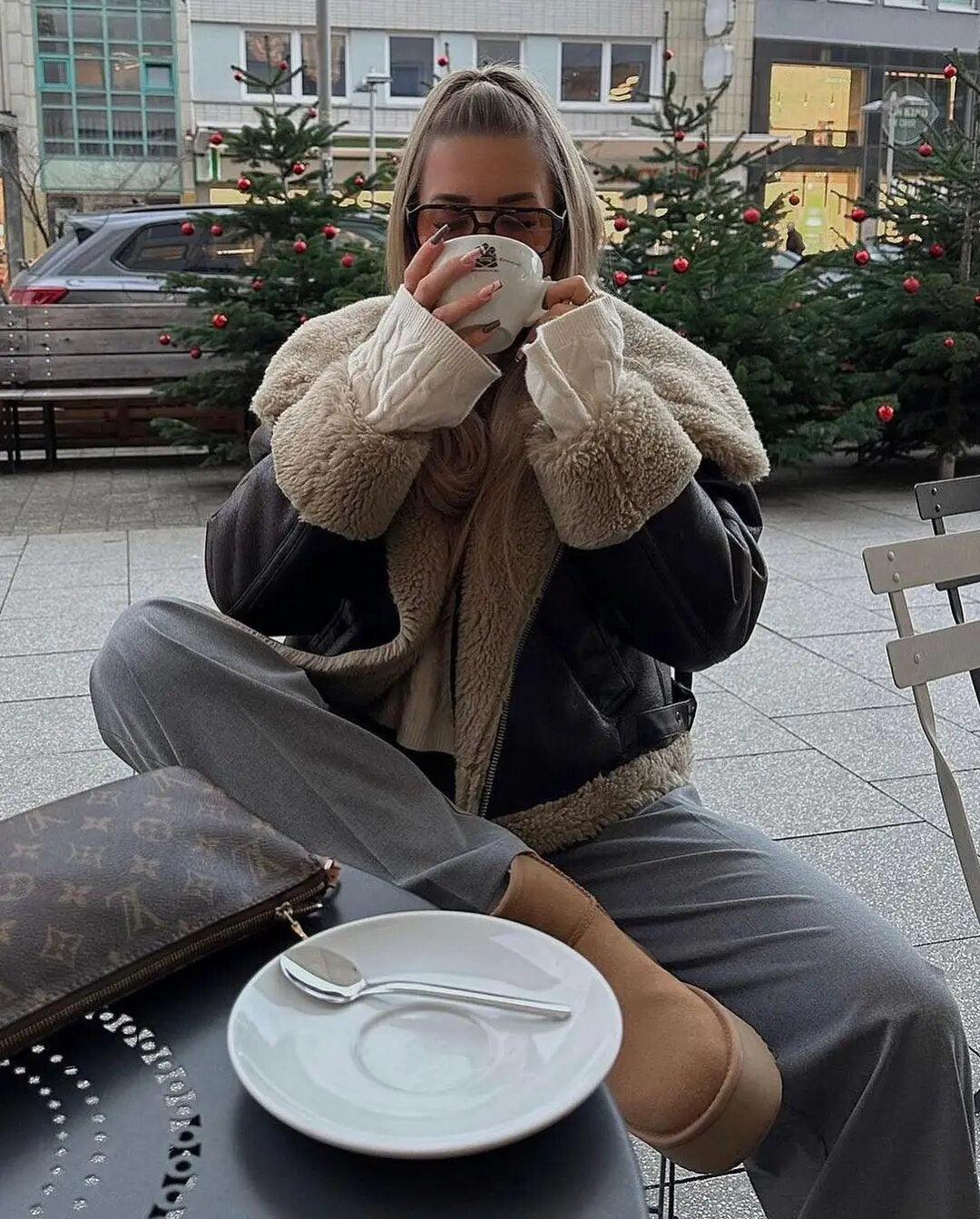 Prabangus veganiškos odos švarkelis - Originalu-pigu