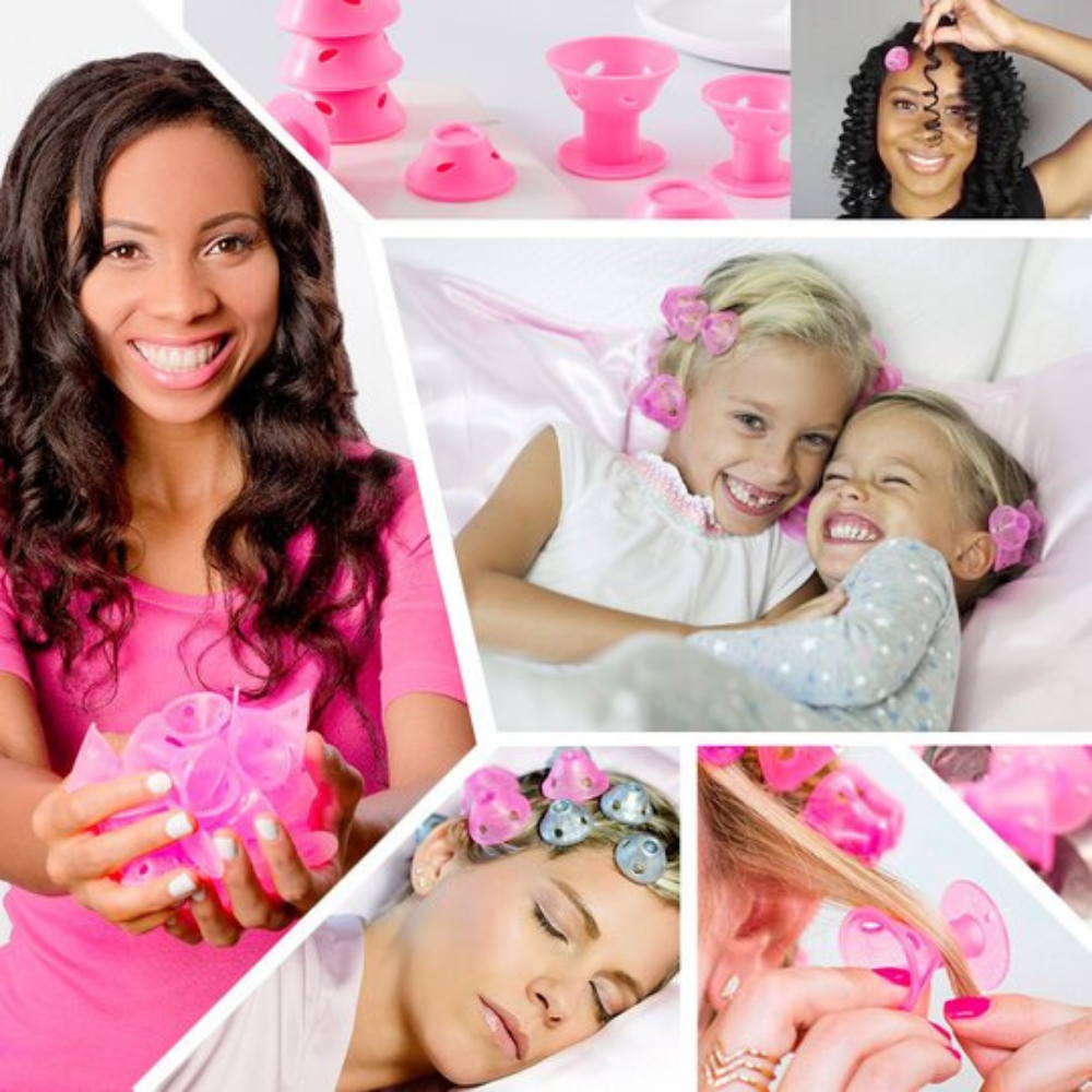 Silikoniniai plaukų suktukai (30 vnt.) - Originalu-pigu