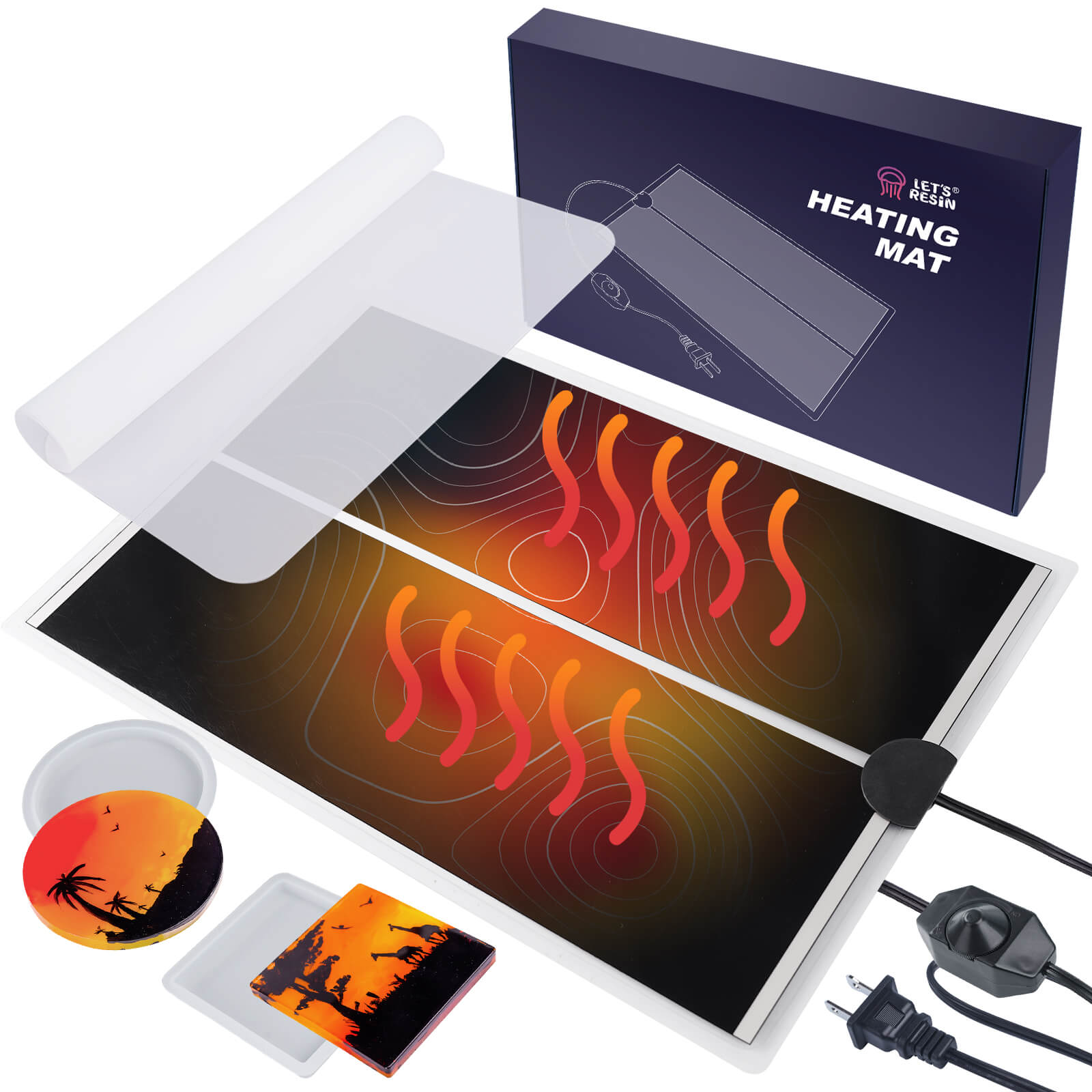 Šildantis kilimėlis dervos kietinimui - Originalu-pigu