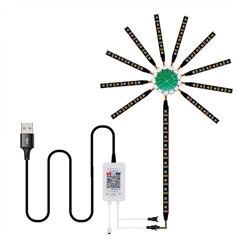 Fejerverkus imituojančios LED šviesos - Originalu-pigu