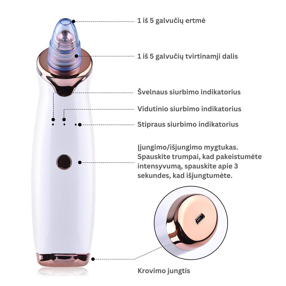 Vakuuminis giluminio odos valymo prietaisas - Originalu-pigu