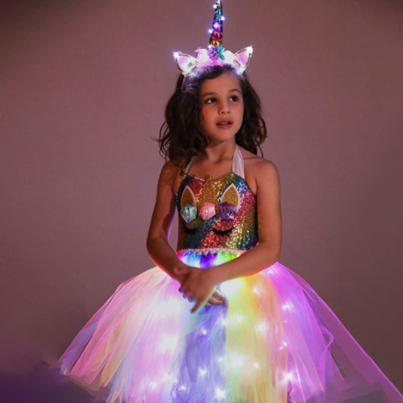 Šviečianti vienaragio suknelė - Originalu-pigu