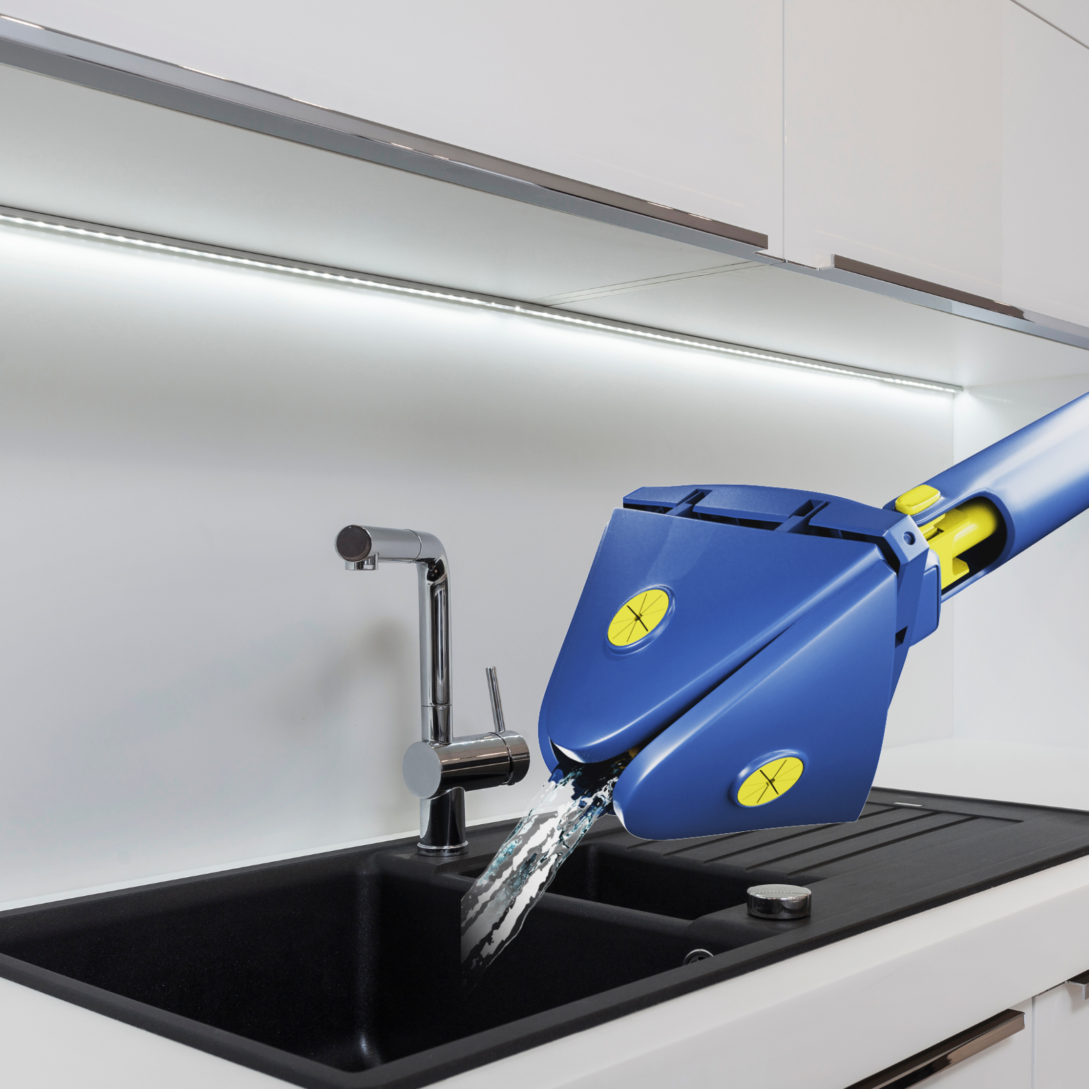 Trikampė teleskopinė 360° šluota - Originalu-pigu