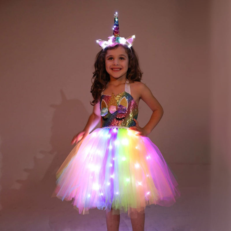 Šviečianti vienaragio suknelė - Originalu-pigu