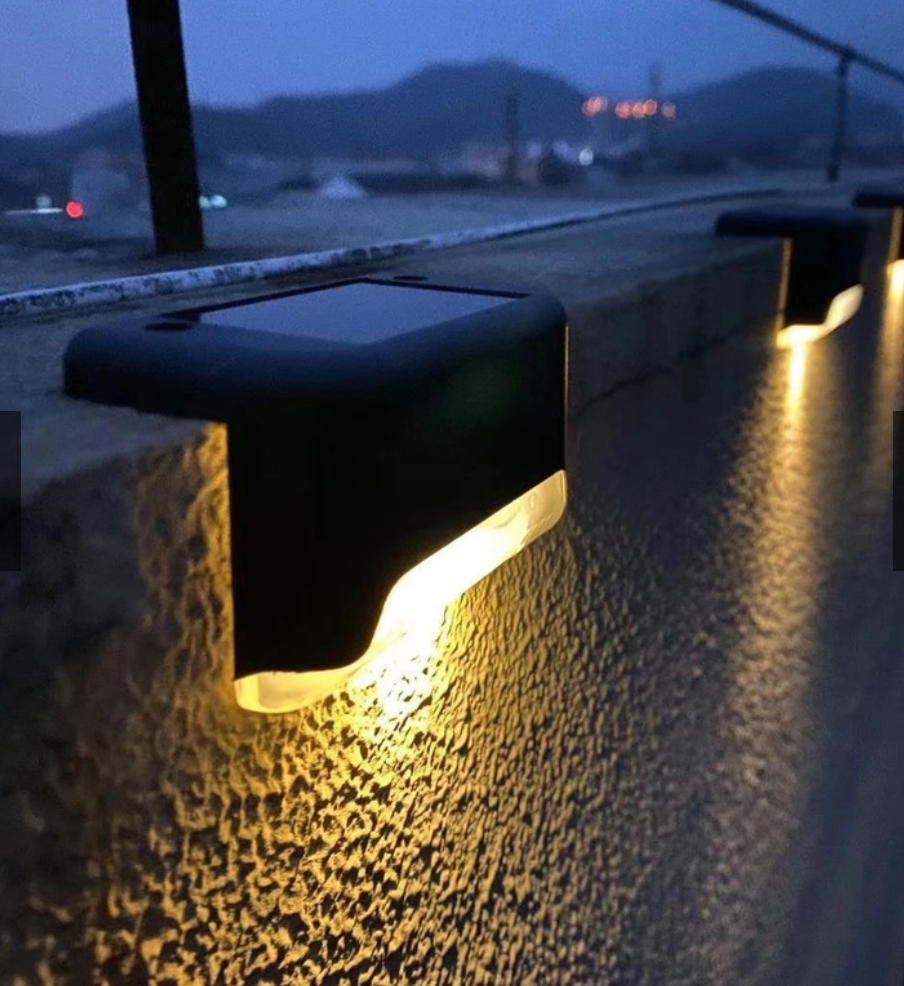 Žibintai laiptams su saulės baterija CelestialLux™ (3 vnt.) - Originalu-pigu