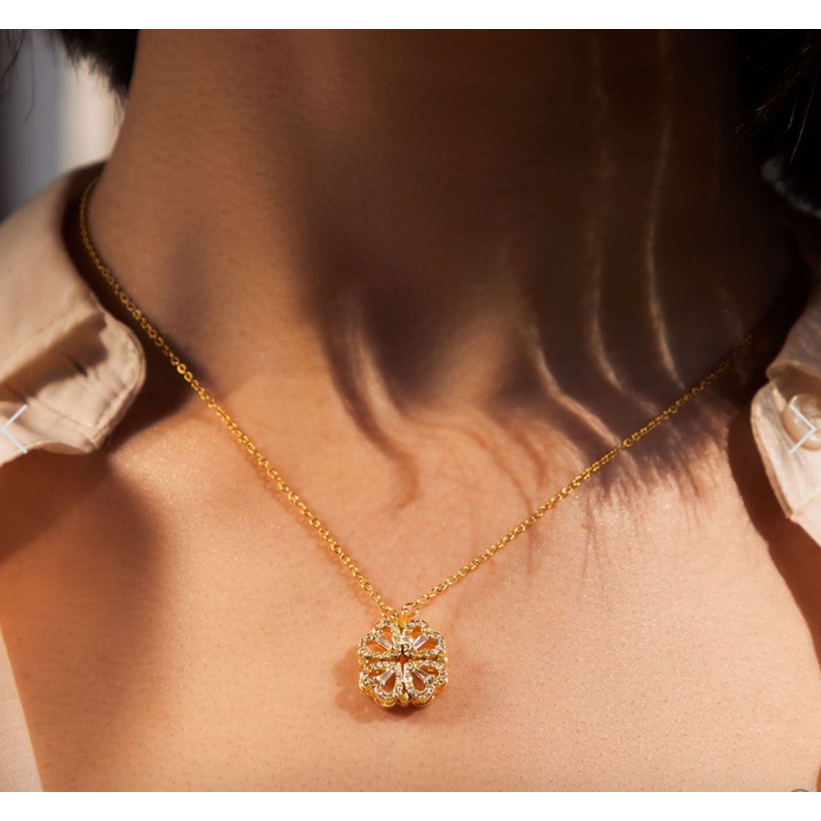 Magnetinis pakabukas - iš gėlės virsta į širdelę - Originalu-pigu