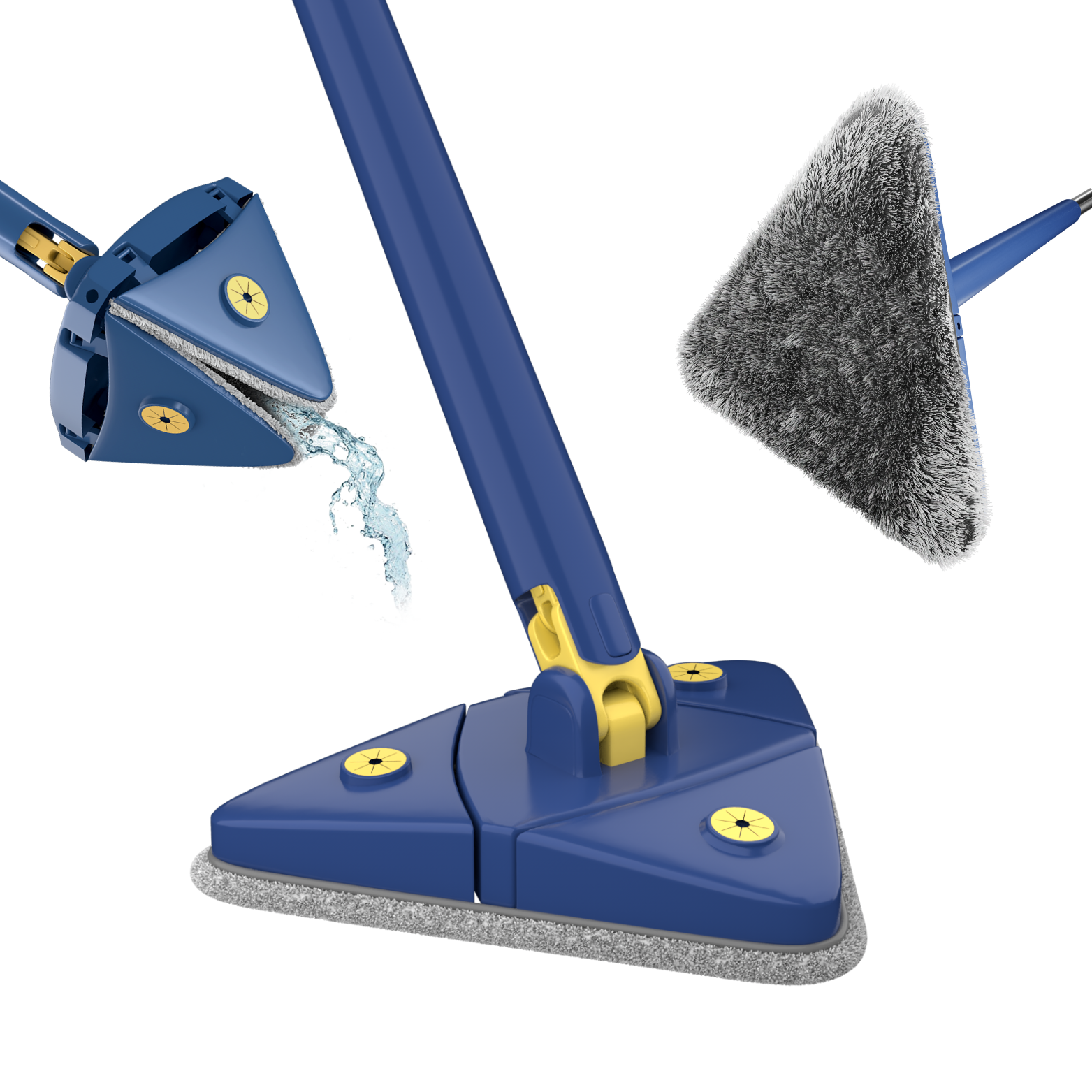 Trikampė teleskopinė 360° šluota - Originalu-pigu