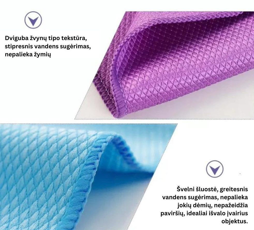 Mikropluošto šluostės (5 vnt.) - Originalu-pigu