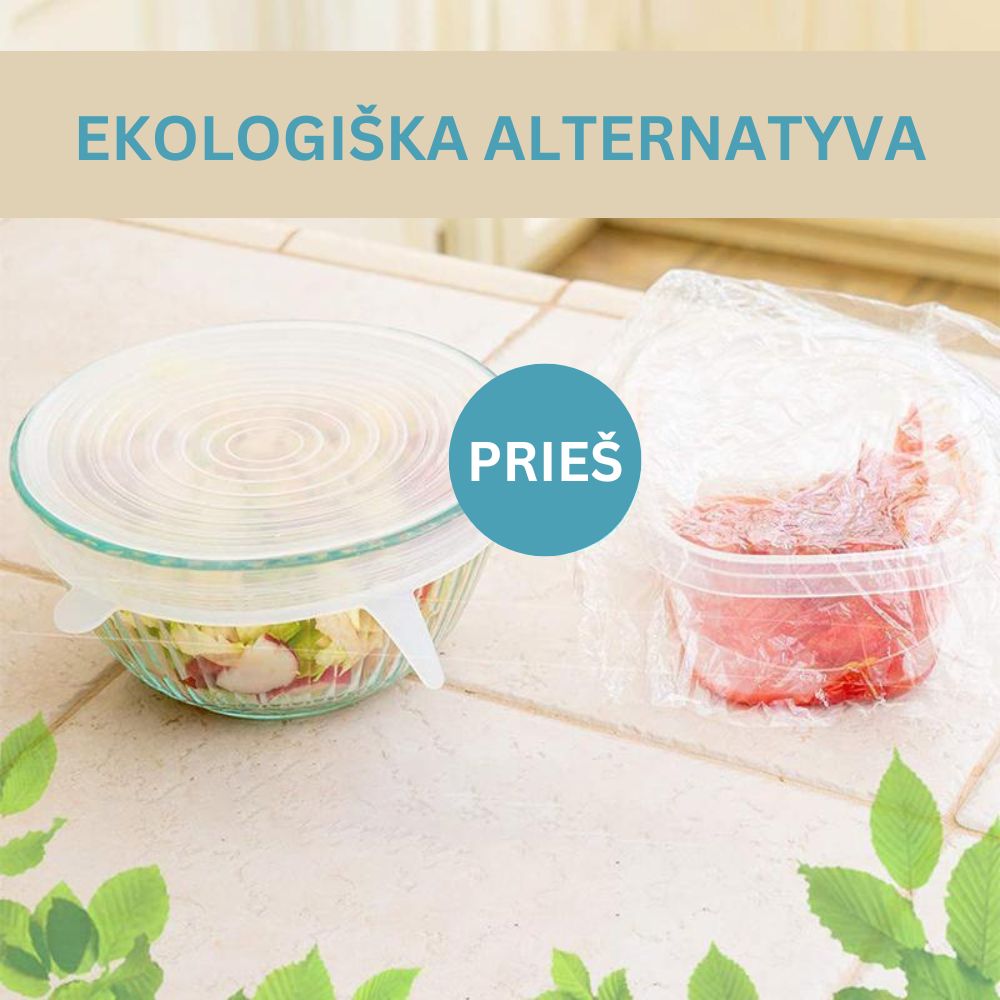 Tamprus silikoninis dangtelis (6 vnt.) - Originalu-pigu