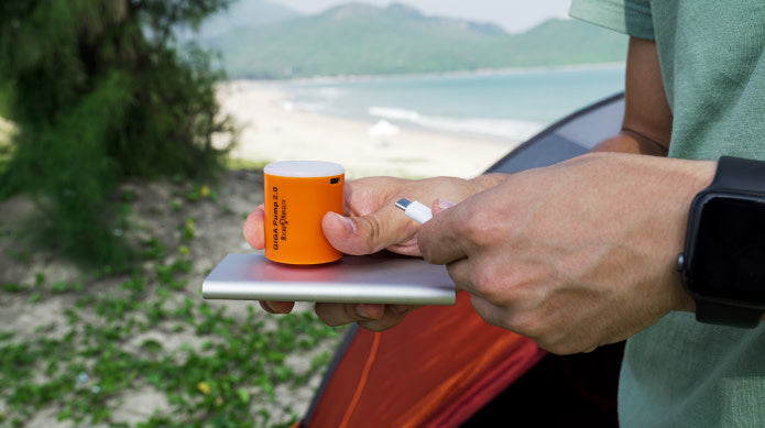 Kišeninė pompa su šviesele - Originalu-pigu