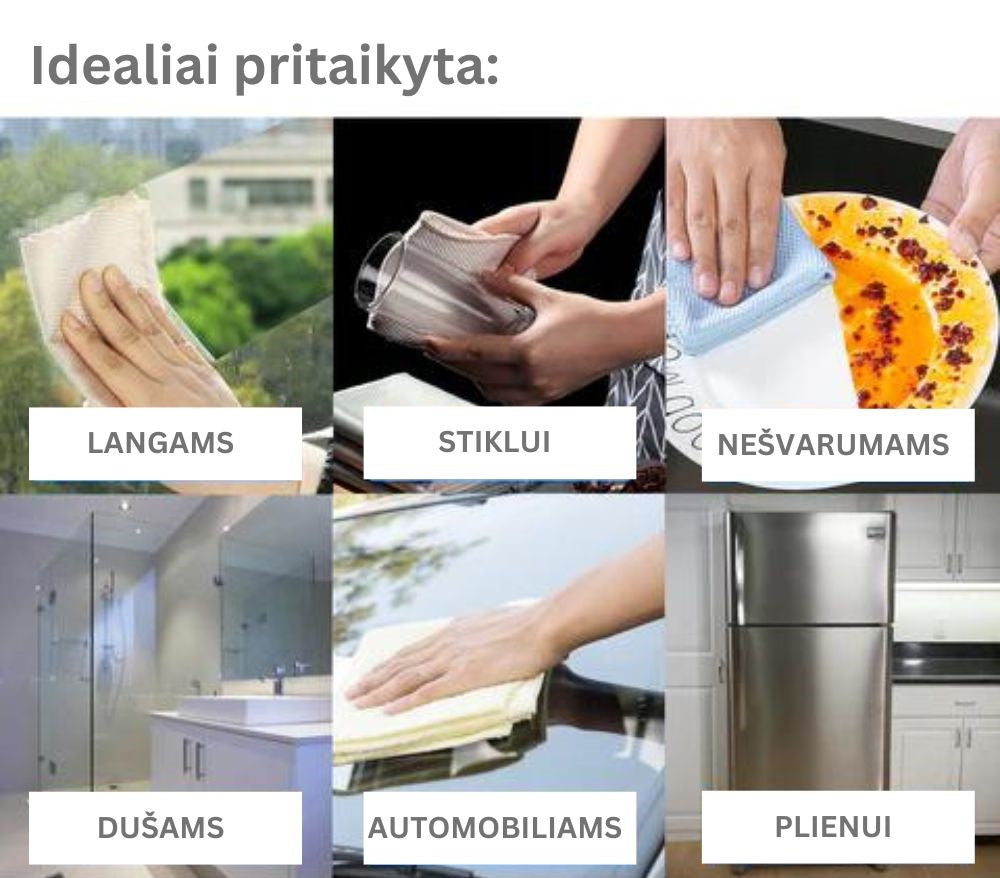 Mikropluošto šluostės (5 vnt.) - Originalu-pigu