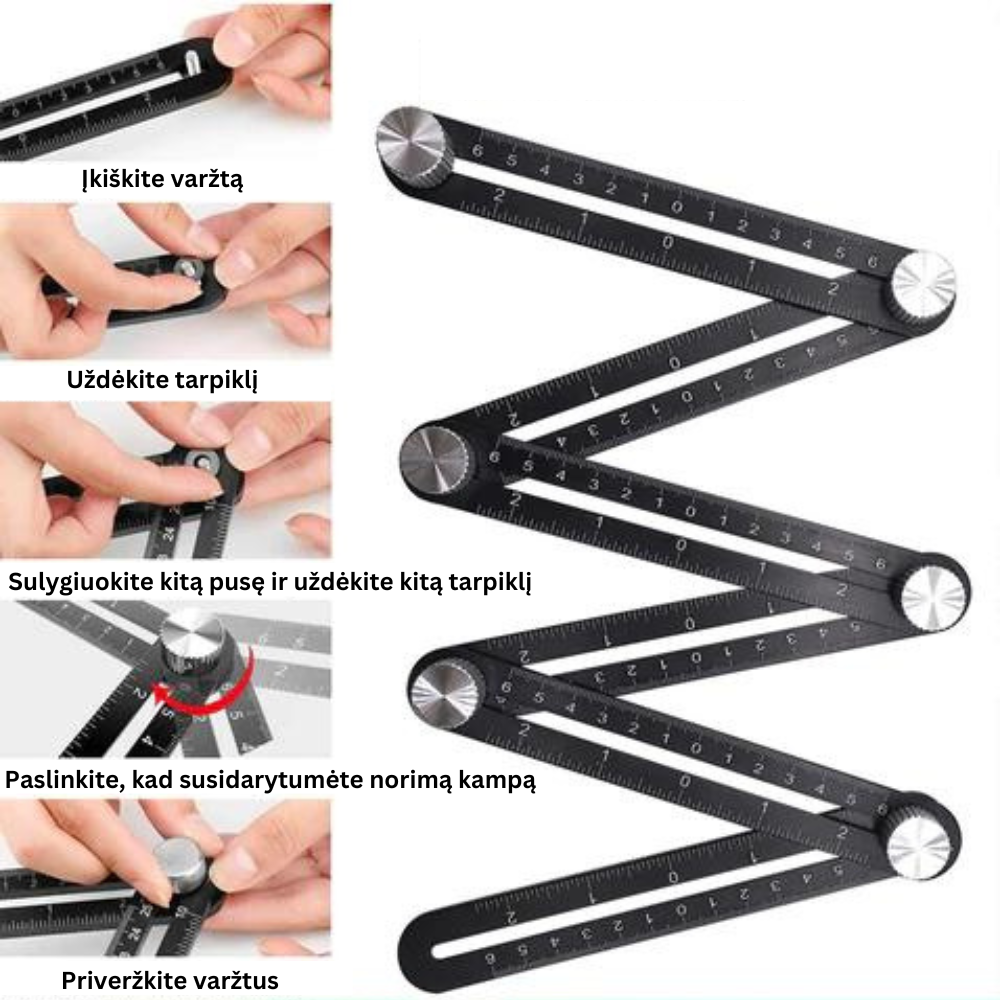 Daugiakampė liniuotė - Originalu-pigu