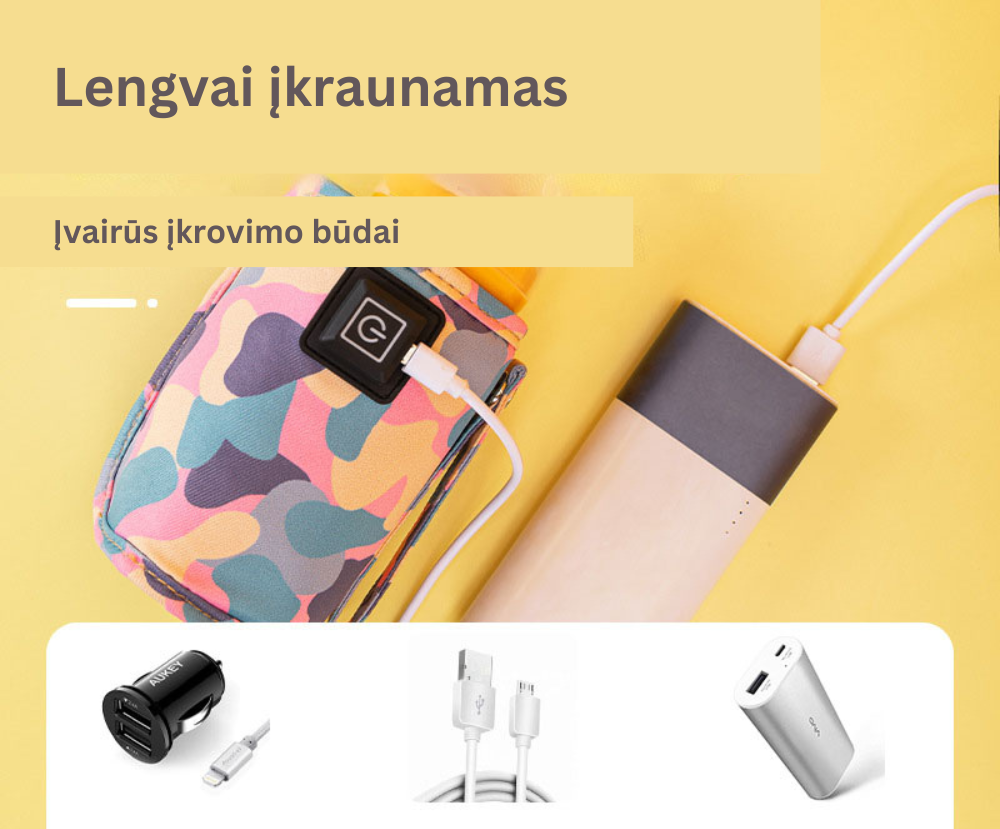 USB pieno buteliuko šildytuvas - Originalu-pigu