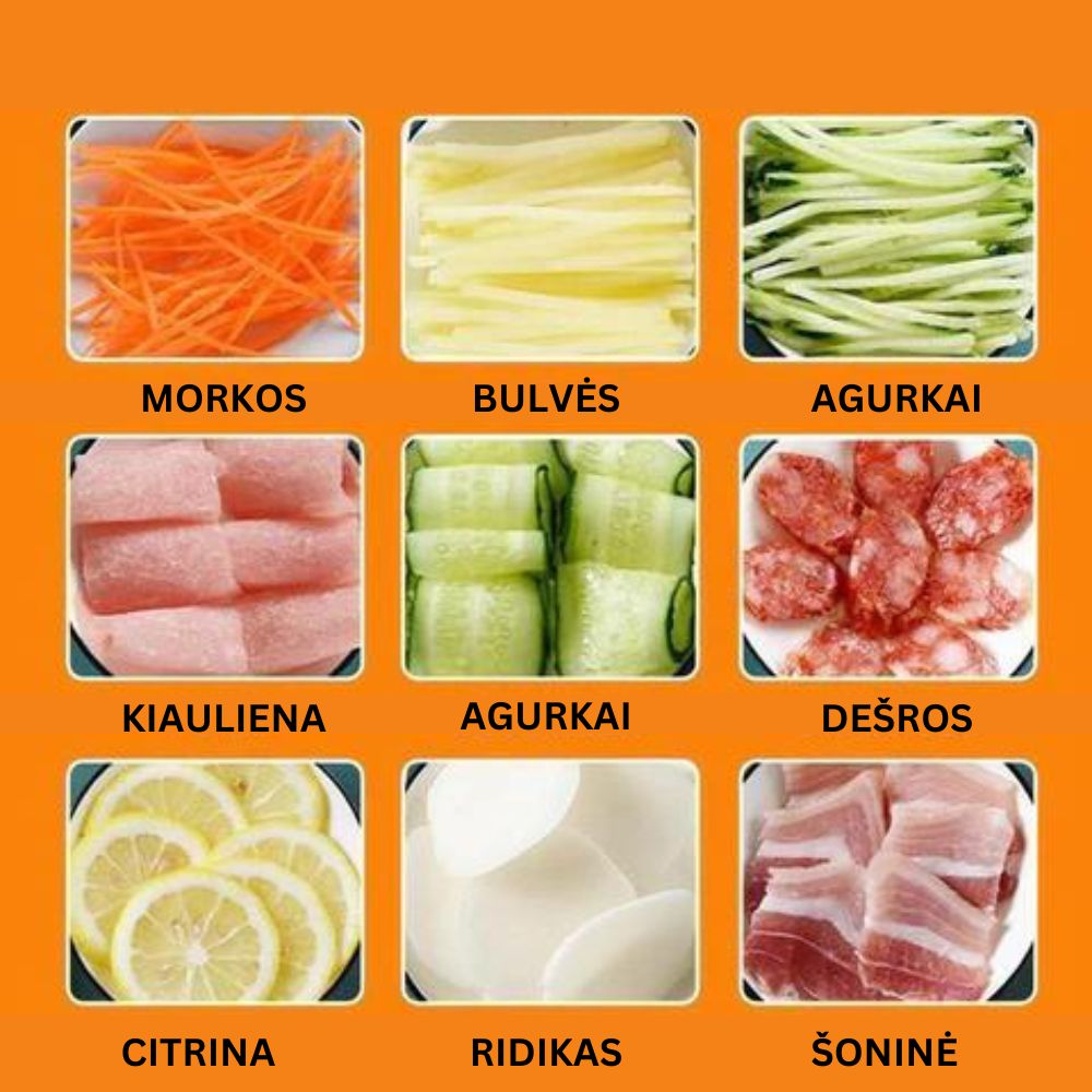 Daugiafunkcinis daržovių smulkintuvas - Originalu-pigu