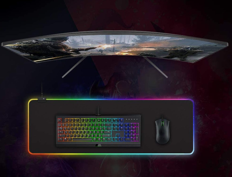 LED kilimėlis pelytei ir klaviatūrai - Originalu-pigu