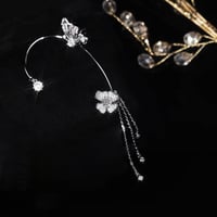 Drugelio formos zirkonio auskarai - Originalu-pigu