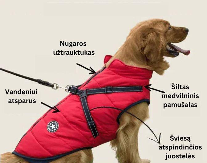 Pūkuotas švarkelis šuniui - Originalu-pigu