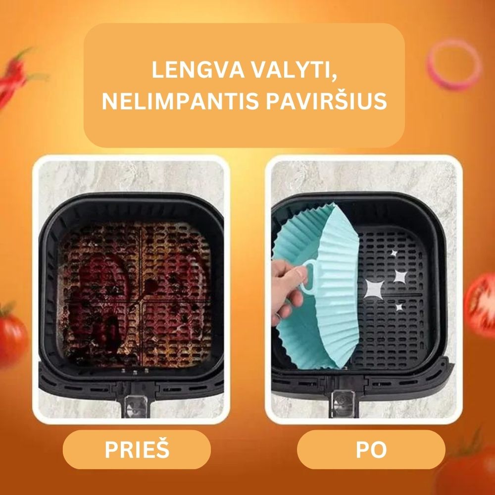 Oro gruzdintuvės silikoninis kepimo padėklas - Originalu-pigu