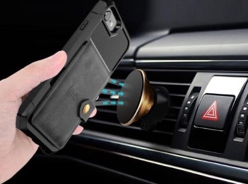 iPhone dėklas su skryriais kortelėms - Originalu-pigu