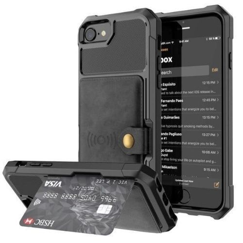 iPhone dėklas su skryriais kortelėms - Originalu-pigu